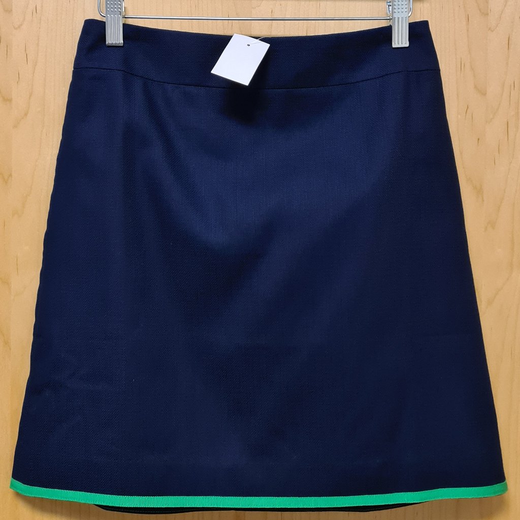 J.Crew Nwt Basketweave Tipped Skirt Size 4